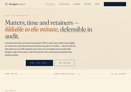 Law Firm & Notary solution page